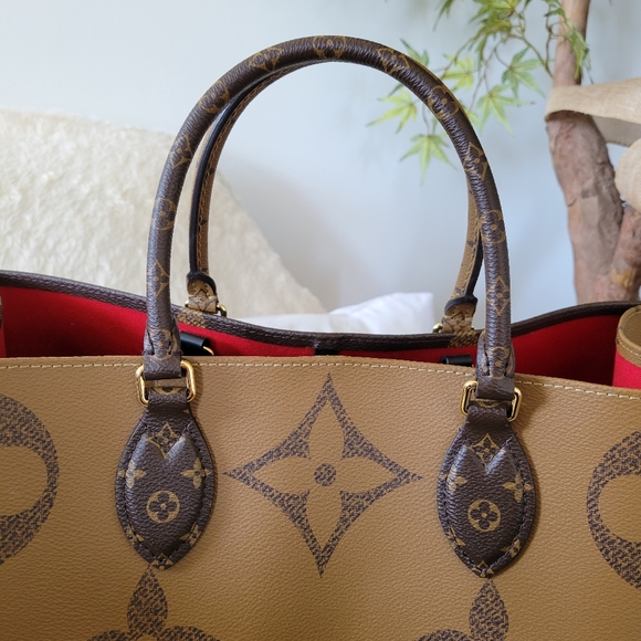 Gorgeous On the Go GM Reverse ❤️ Authentic LV Handbag Shoulder Bag Monogram - Picture 6 of 16
